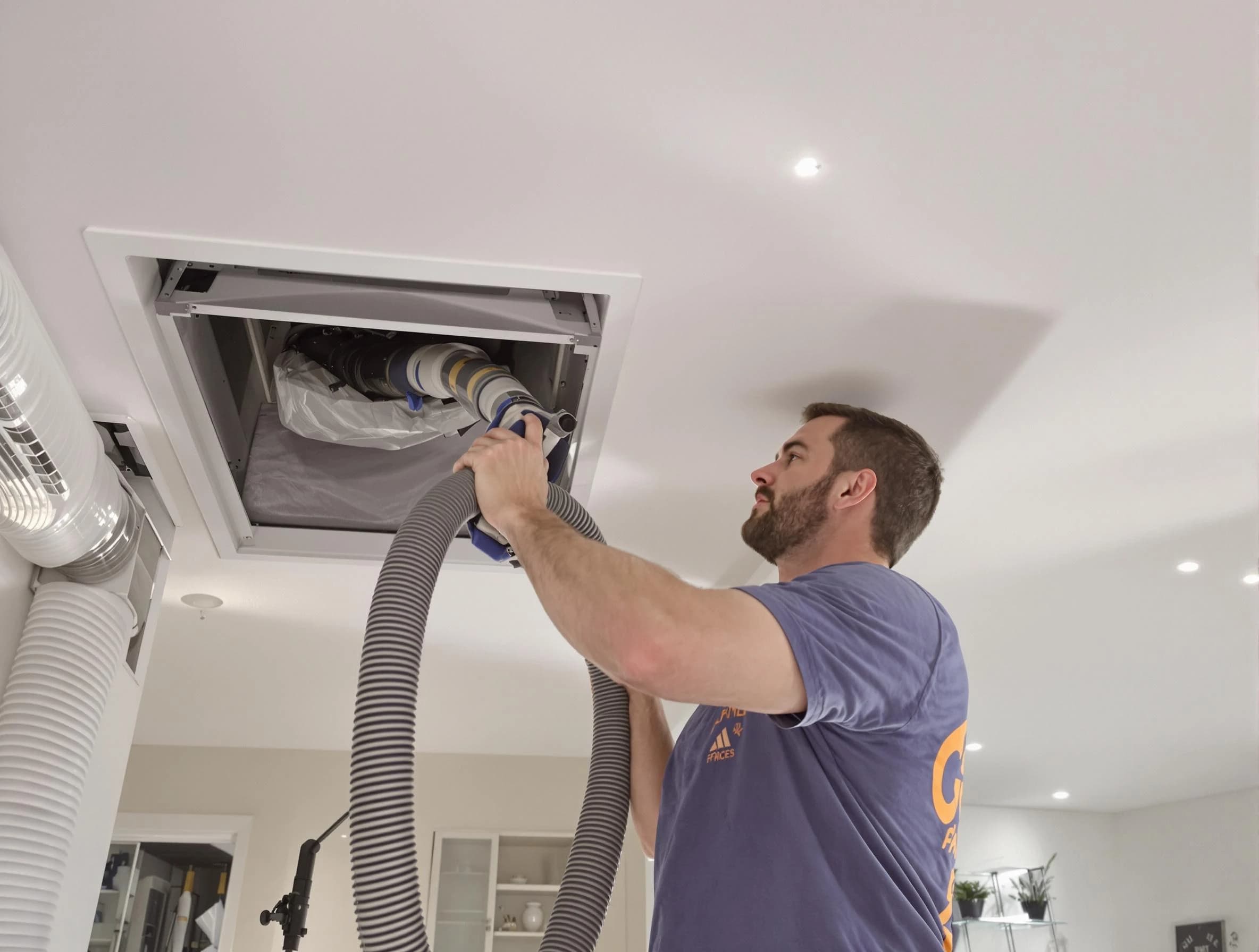 Precision indoor duct cleaning by Whittier Air Duct Cleaning in Whittier