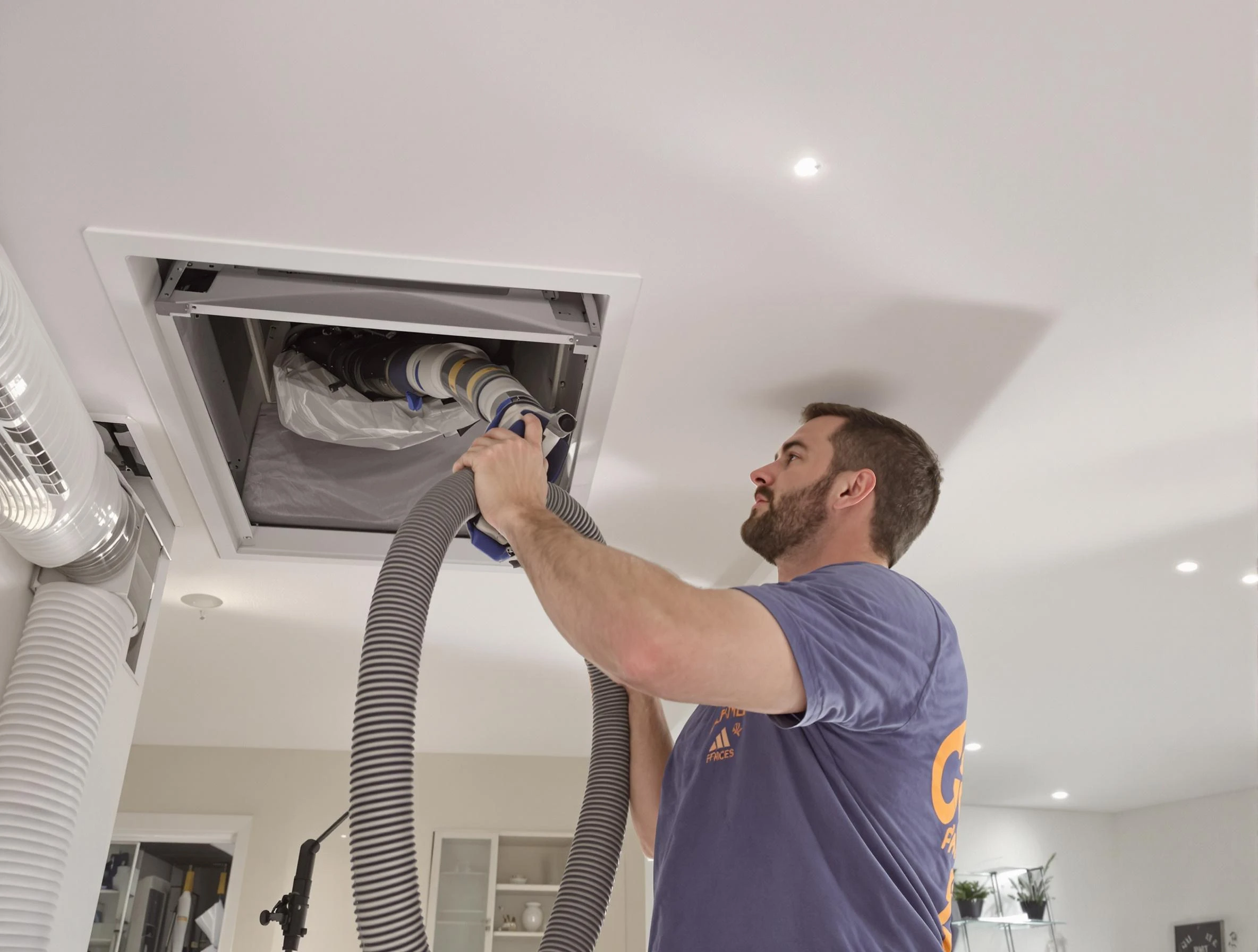 Precision indoor duct cleaning by Whittier Air Duct Cleaning in Whittier